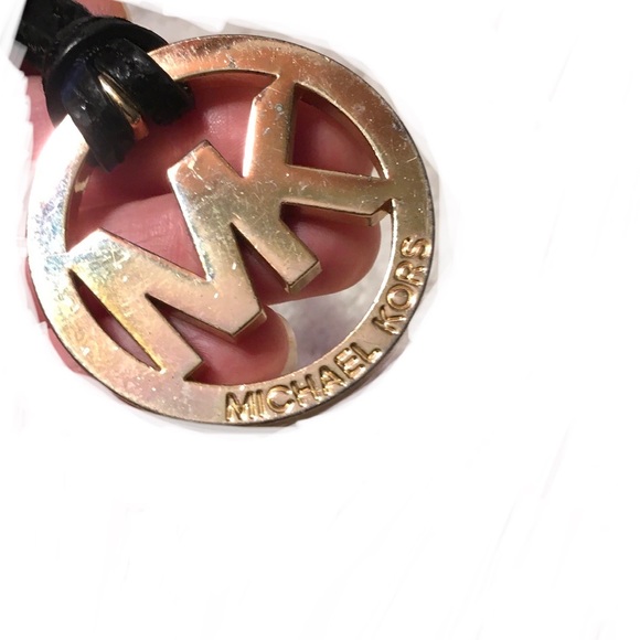 Michael Kors MK Charm Hang Tag Gold Tone Keychain Key Fob Charm - Picture 4 of 9